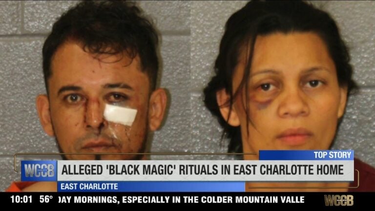 East Charlotte couple accused of throwing garlic at officers, black magic rituals